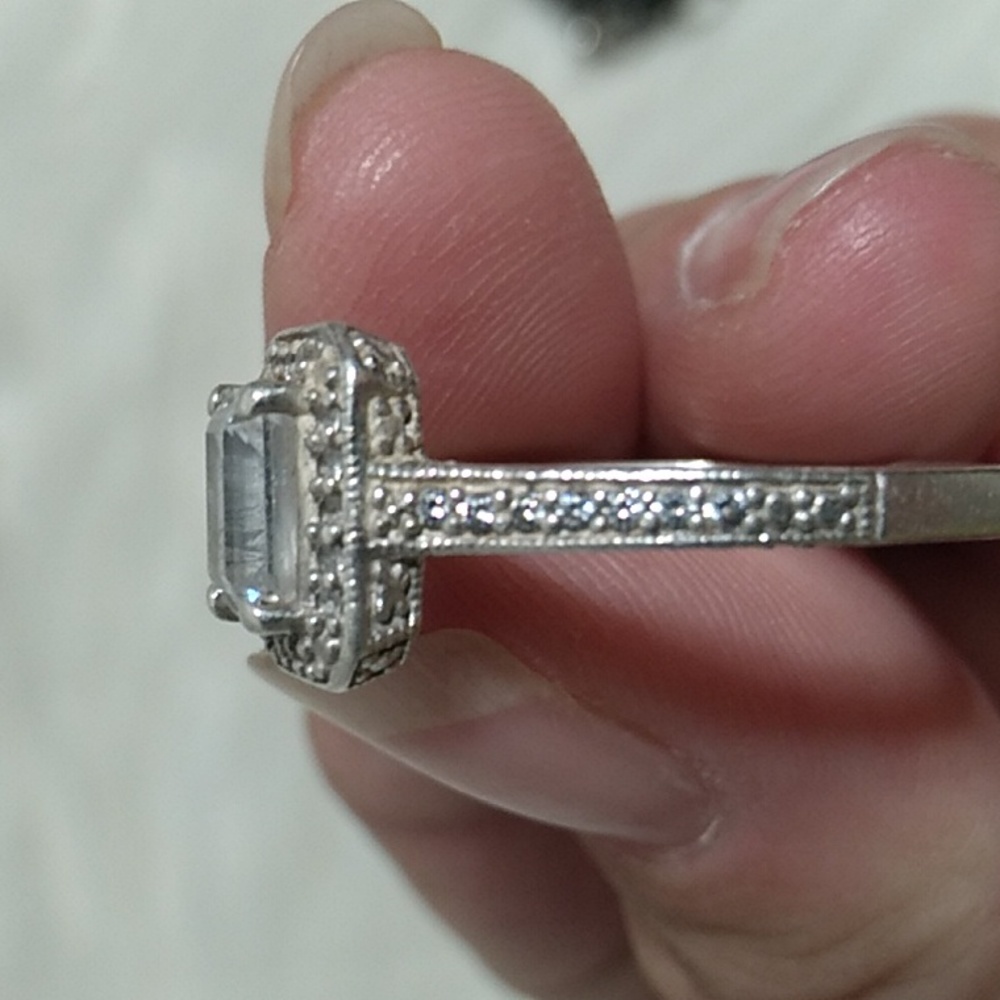 FINAL SALE! Stunning Sterling Silver 925 Cz Ring ๐ Size 7 - Picture 10 of 14